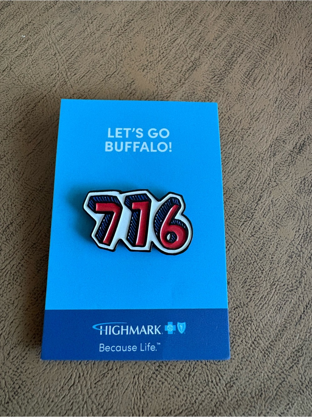716 Enamel Pin - Blue and Red